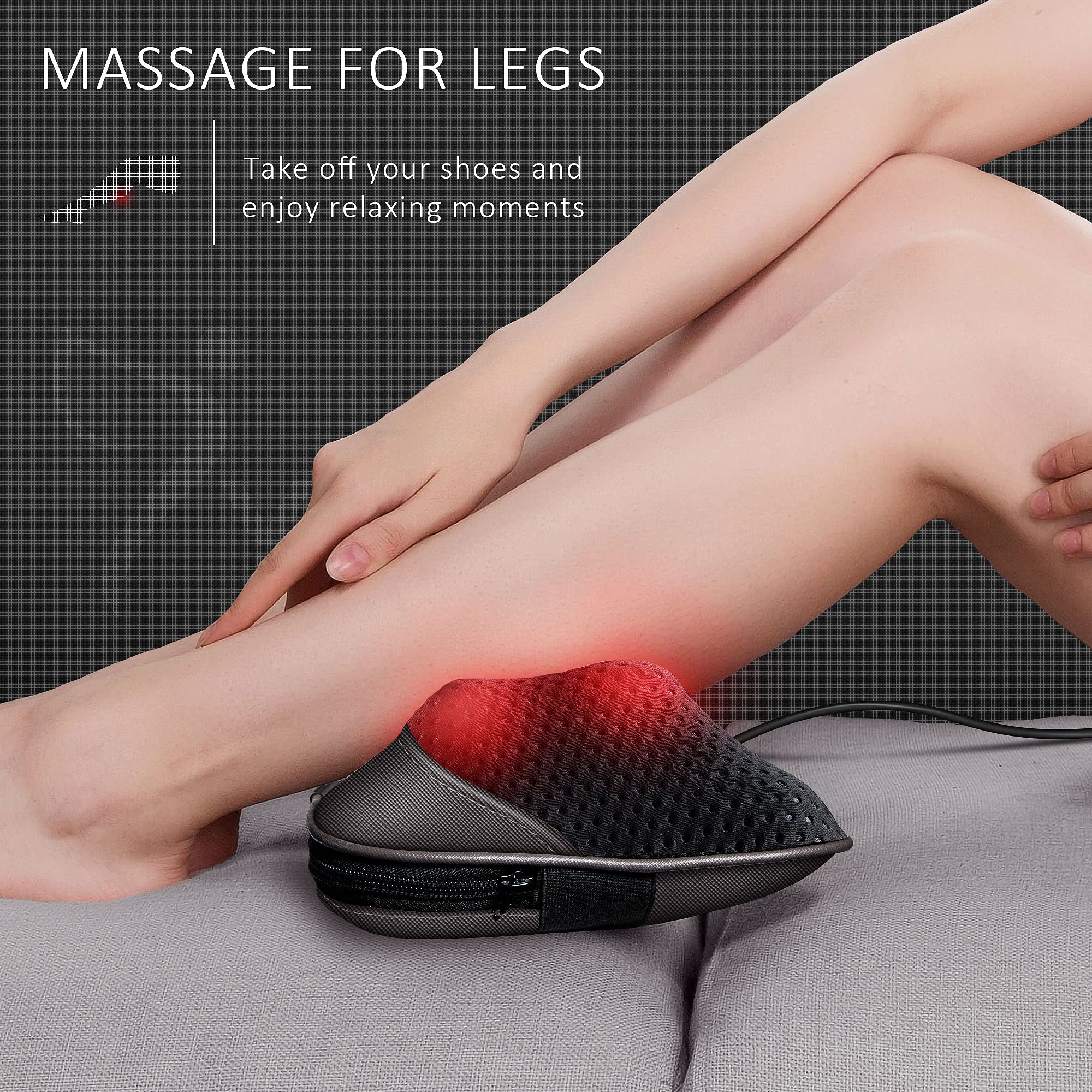 VIKTOR JURGEN Fathers Day Dad Gifts, Shiatsu Back Massager with Heat – Deep Tissue Massage for Neck, Shoulder, Back Pain Relief, Electric Kneading 3D Massage Pillow Gifts for Men Women Mom, Christmas