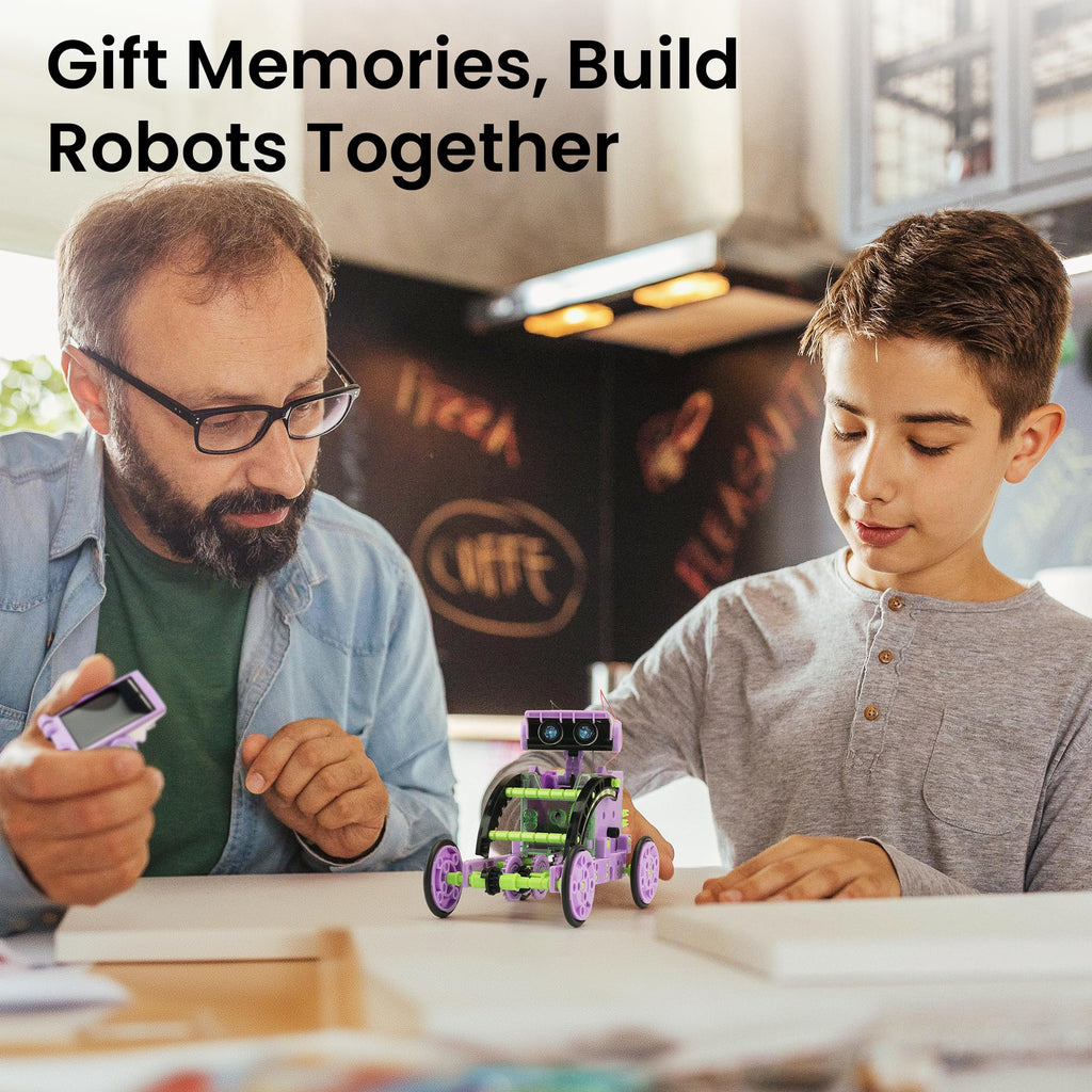 Sillbird 12-in-1 Solar Robot Building Kit STEM Gift for Boys Aged 8-13, DIY Science Educational Robotic Toys for Kids Teens Birthday, Powered by the Sun with 190 Pieces