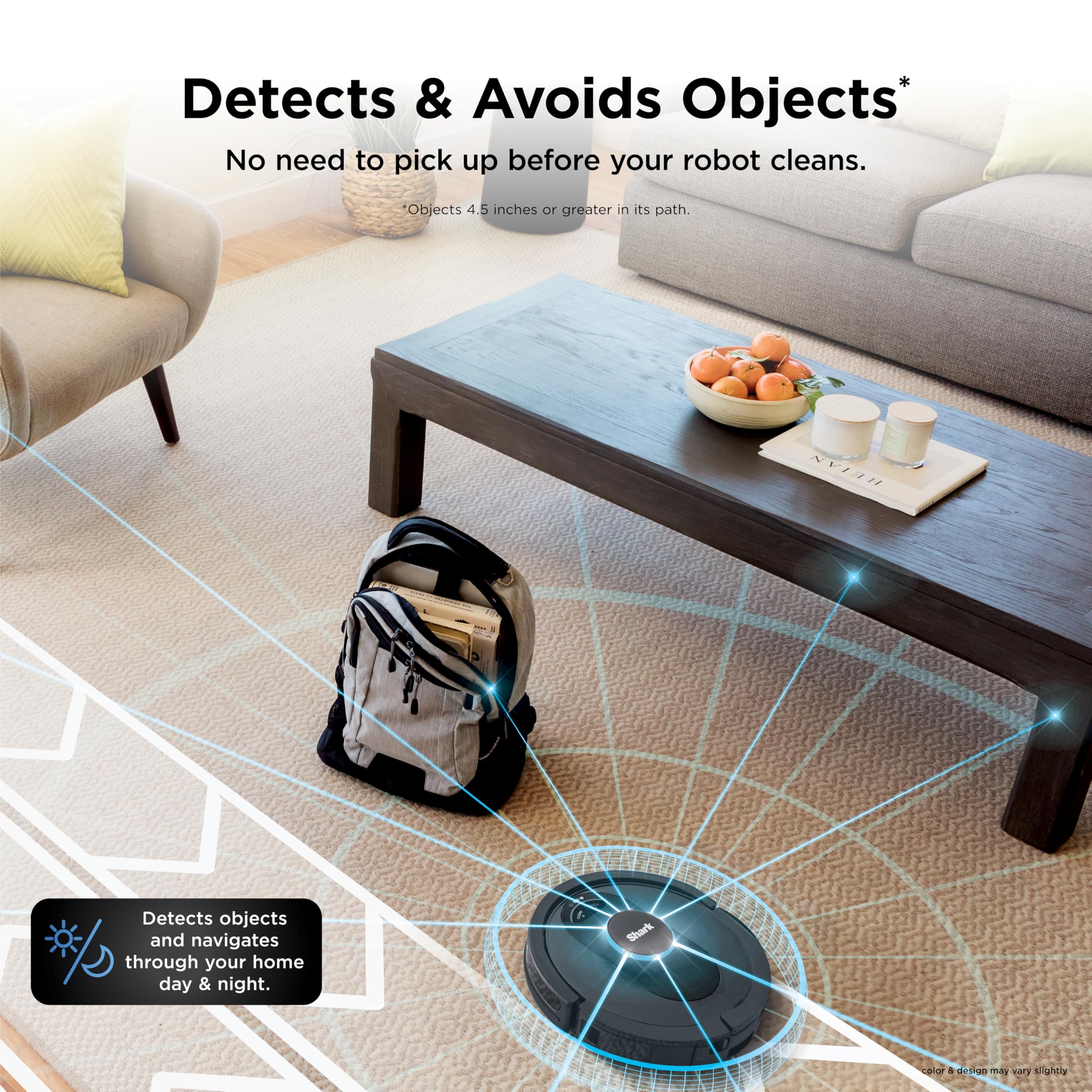 Shark Matrix Clean | Robot Vacuum Cleaner with Powerful Suction for Pet Hair, Rugs, Carpets & Hard Floors | Self-Empty Base | 60-Day Capacity | Voice Control | LiDAR Navigation | Cool Grey | AV2511AE