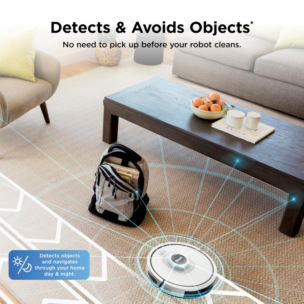 Shark Matrix Clean | Robot Vacuum Cleaner with Powerful Suction for Pet Hair, Rugs, Carpets & Hard Floors | Self-Empty Base | 60-Day Capacity | Voice Control | LiDAR Navigation | Cool Grey | AV2511AE