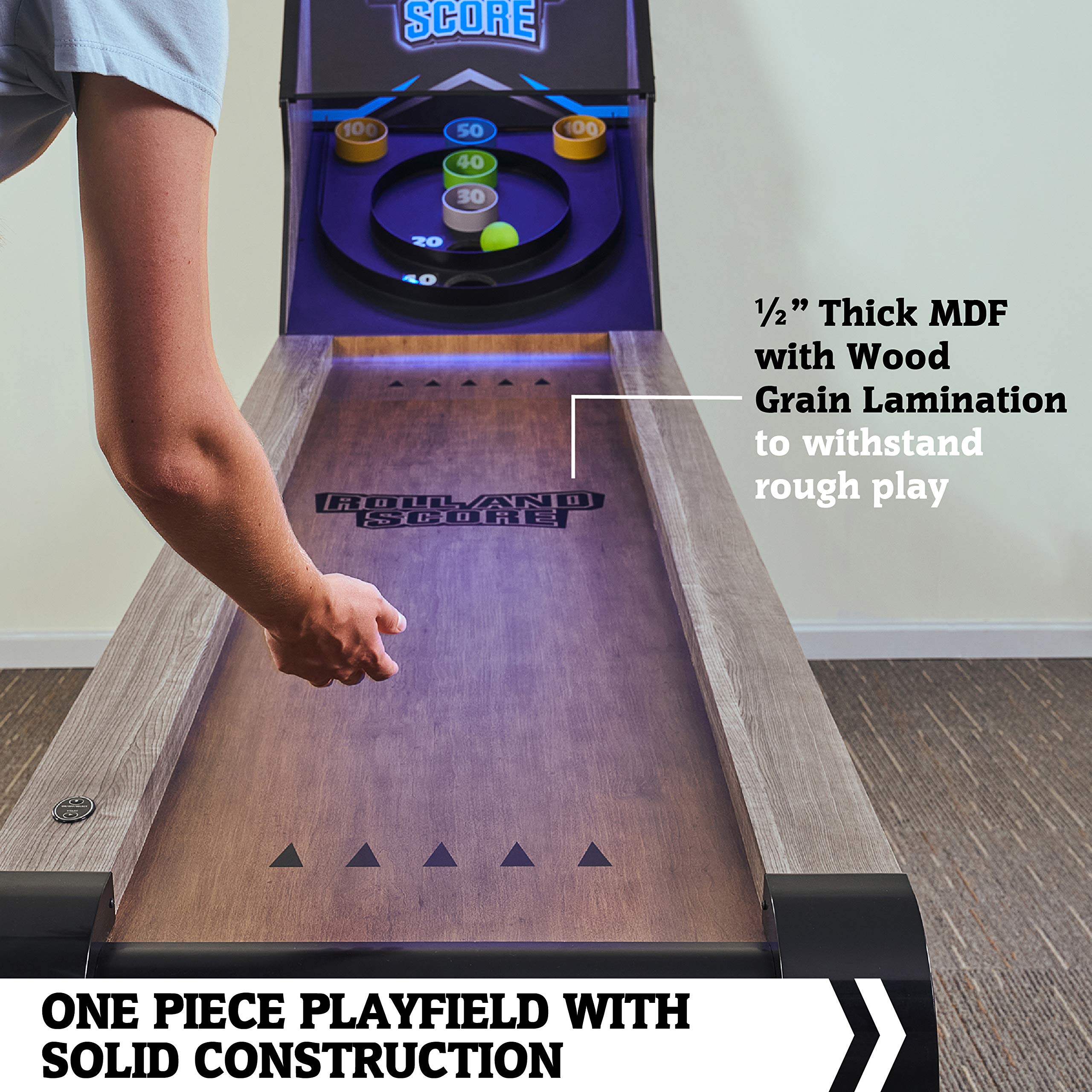 Hall of Games Roll & Score Multiple Styles Arcade Game Collection, Durable & Stylish Designs with Game Balls, Perfect for Family Game Rooms