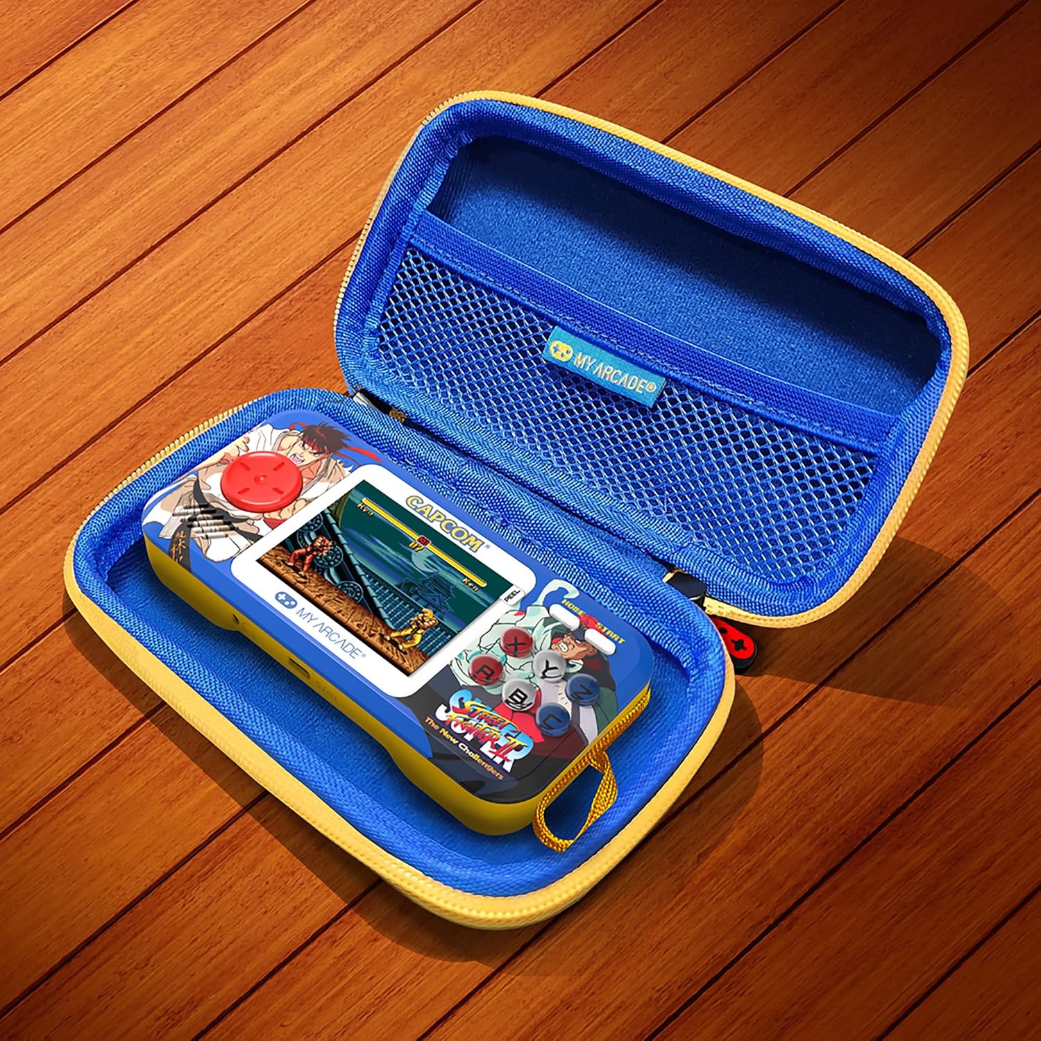 My Arcade Street Fighter II Pocket Player Bundle: 2 Classic Games,Officially Licensed, Portable Gaming Console,Travel Case, Screen Protector Included