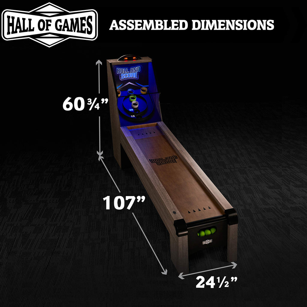Hall of Games Roll & Score Multiple Styles Arcade Game Collection, Durable & Stylish Designs with Game Balls, Perfect for Family Game Rooms