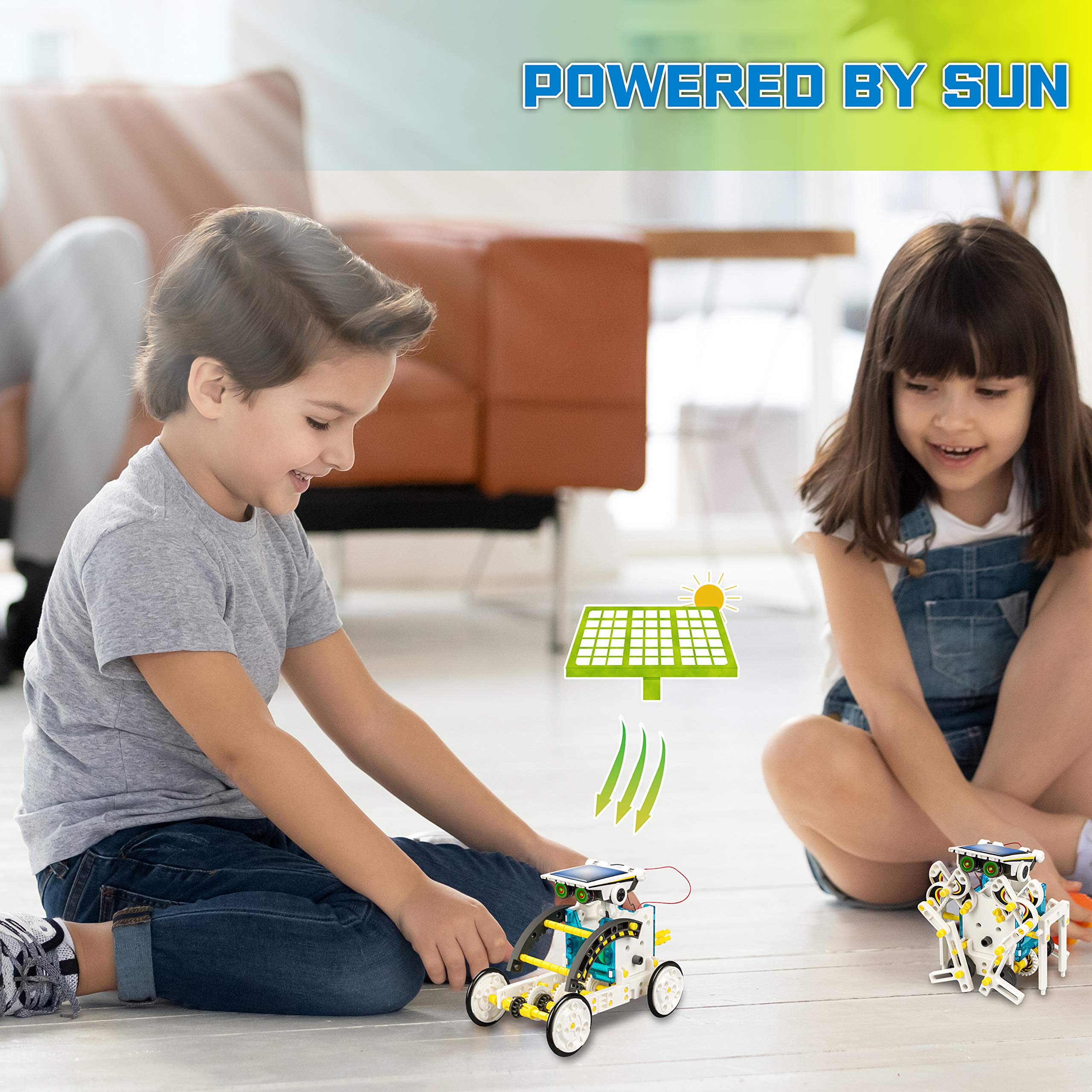 Bottleboom STEM 13-in-1 Education Solar Power Robots Toys for Boys Age 8-12, Educational Toy Science Kits for Kids Experiment Robotics Set Birthday Gifts for 8 9 10 11 12 Years Old