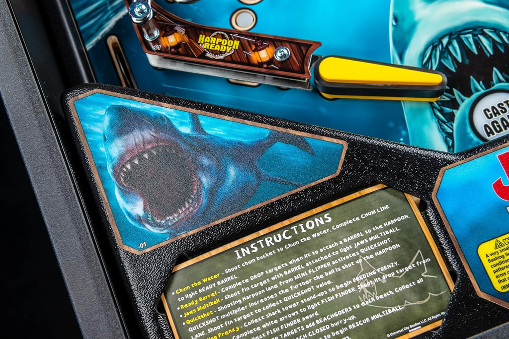 Stern Pinball Jaws with Insider Connected, Pro Edition Arcade Pinball Machine
