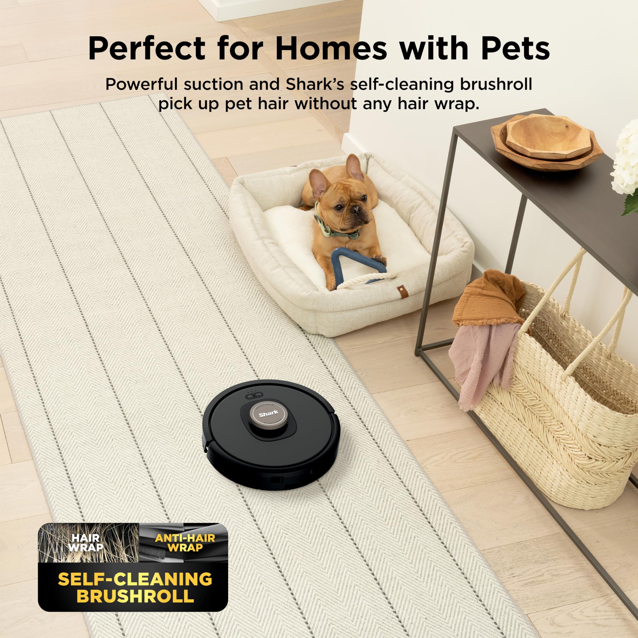 Shark Matrix Clean | Robot Vacuum Cleaner with Powerful Suction for Pet Hair, Rugs, Carpets & Hard Floors | Self-Empty Base | 60-Day Capacity | Voice Control | LiDAR Navigation | Cool Grey | AV2511AE