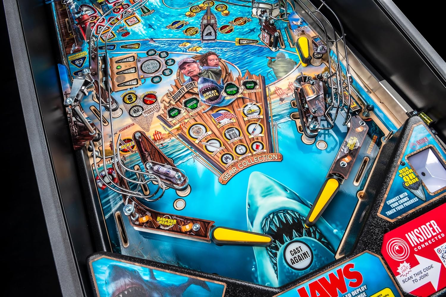 Stern Pinball Jaws with Insider Connected, Pro Edition Arcade Pinball Machine