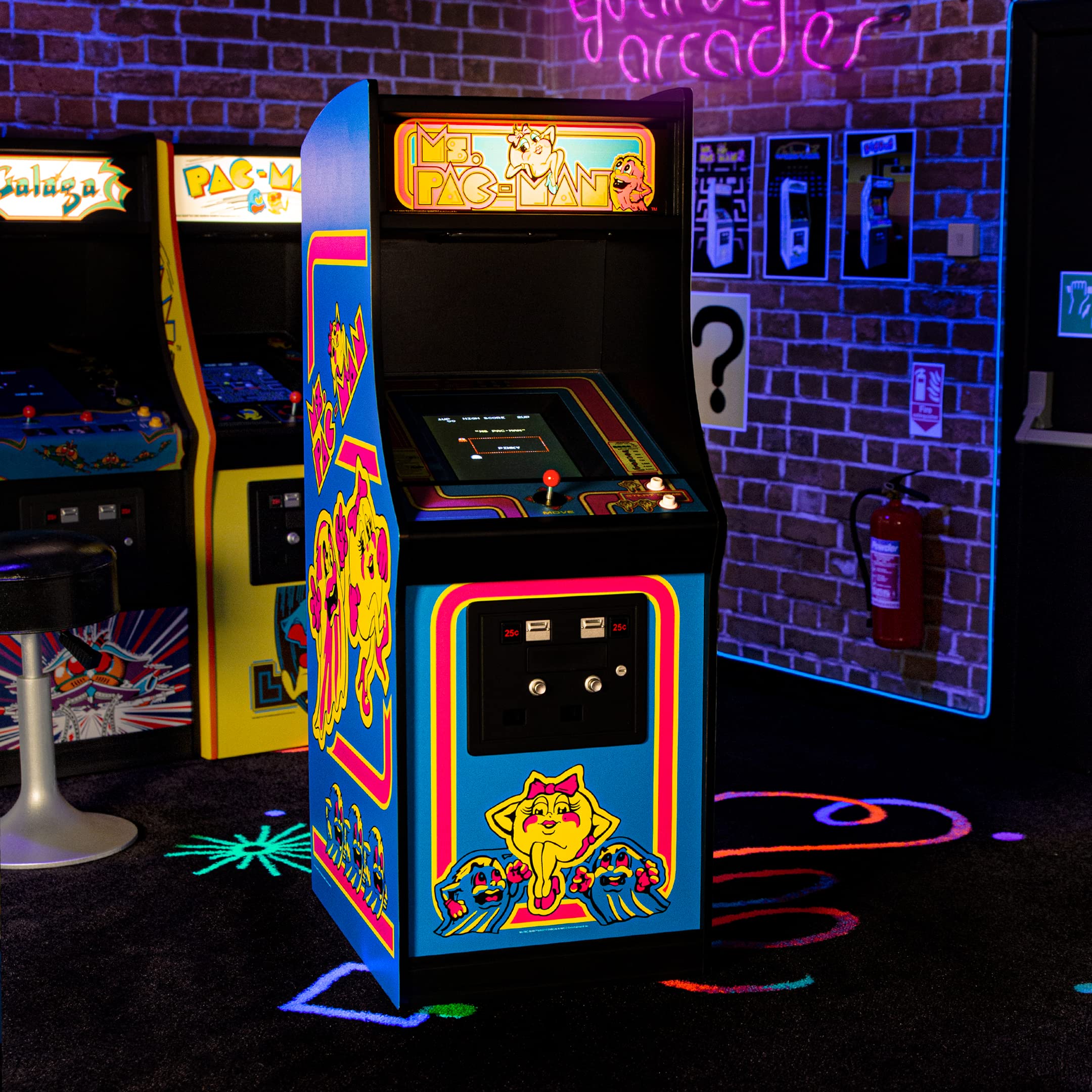 Numskull Quarter Arcades Teenage Mutant Ninja Turtles Collector's Edition Mini Arcade - 1/4 Scale Authentic Wooden Replica, Original ROM, Rechargeable Battery & 3W Speakers for Retro Enthusiasts