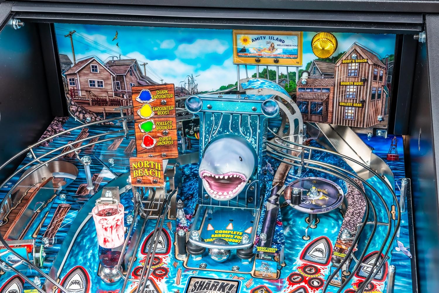 Stern Pinball Jaws with Insider Connected, Pro Edition Arcade Pinball Machine