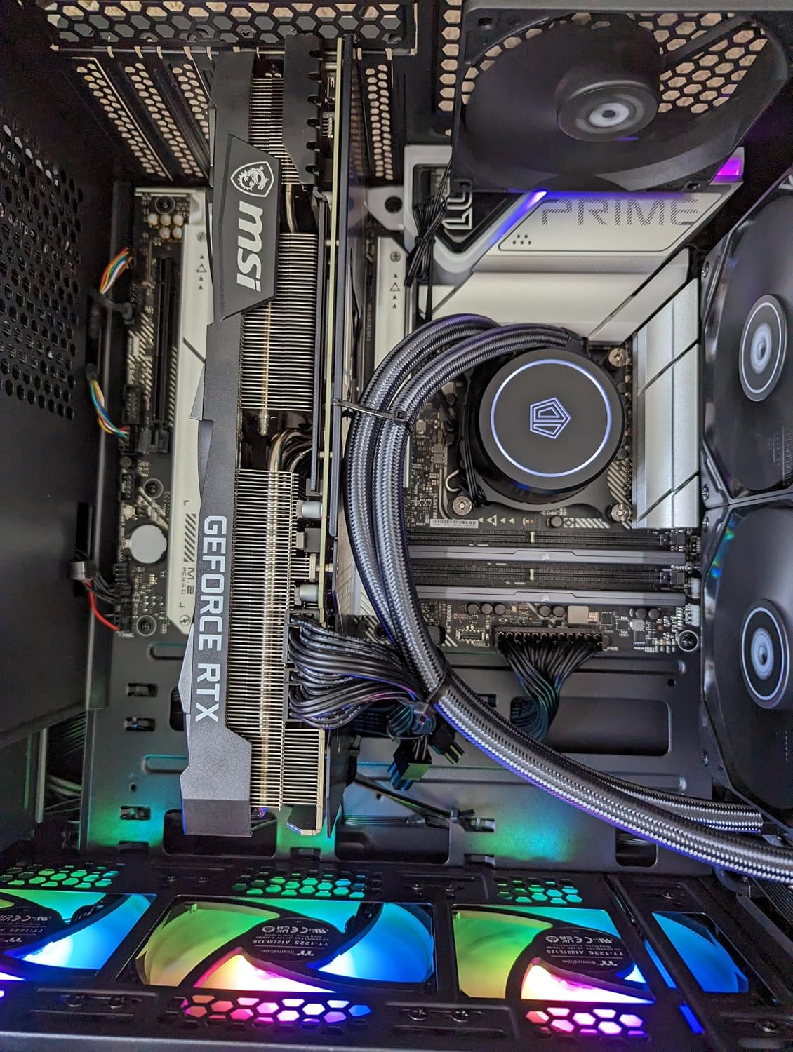 Centaurus Warrior 2 Gaming Desktop, Intel i9-14900K 24-Core, GeForce RTX 5070, 2TB NVMe SSD, 32GB DDR5 RAM, Windows 11 PRO, WiFi, Liquid Cooler. Fast VR Ready 4K Computer PC for Games, Video