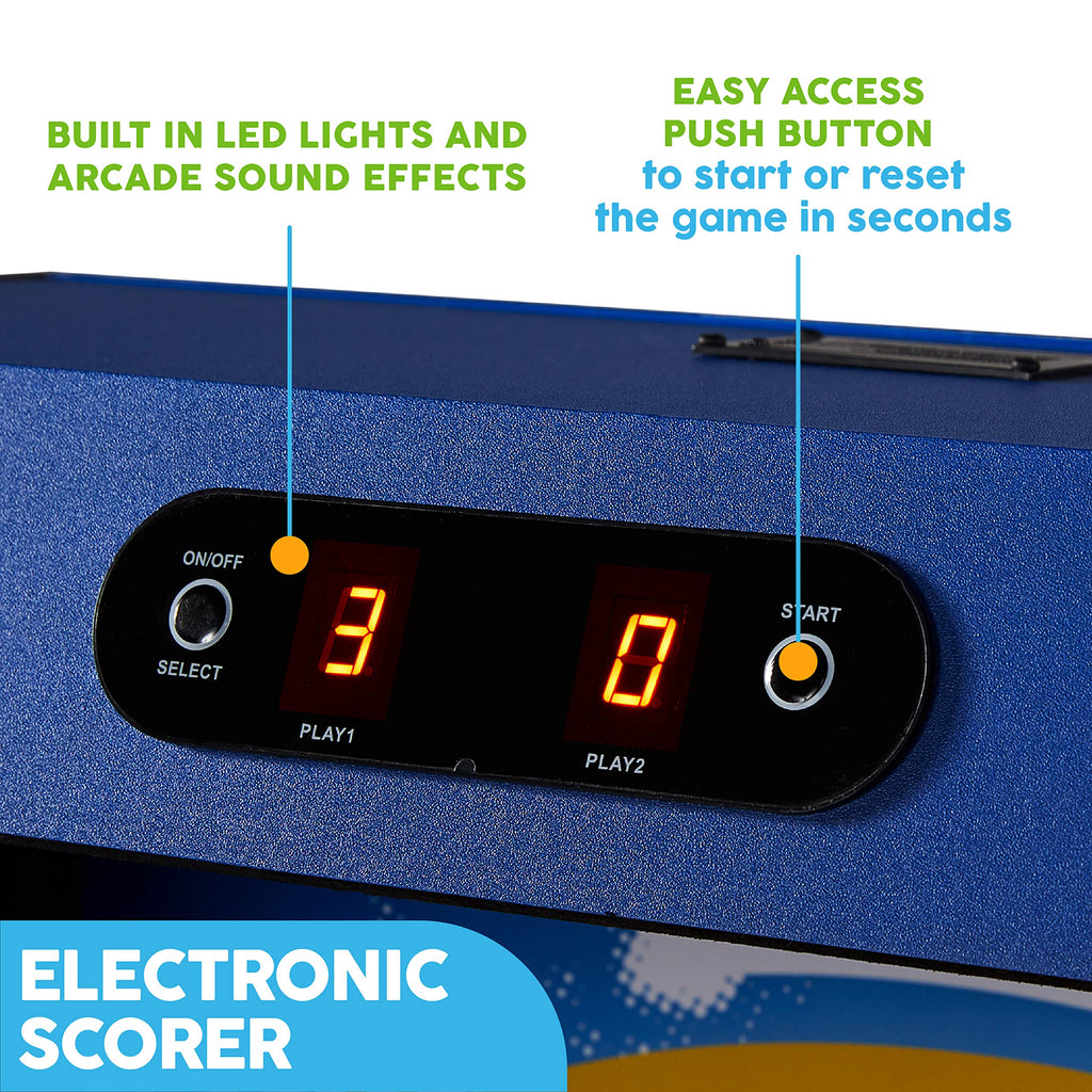 MD Sports Roll & Score Arcade Game, 87" Durable Electronic Scoring with Sound Effects and Game Balls, Perfect for Family Game Rooms