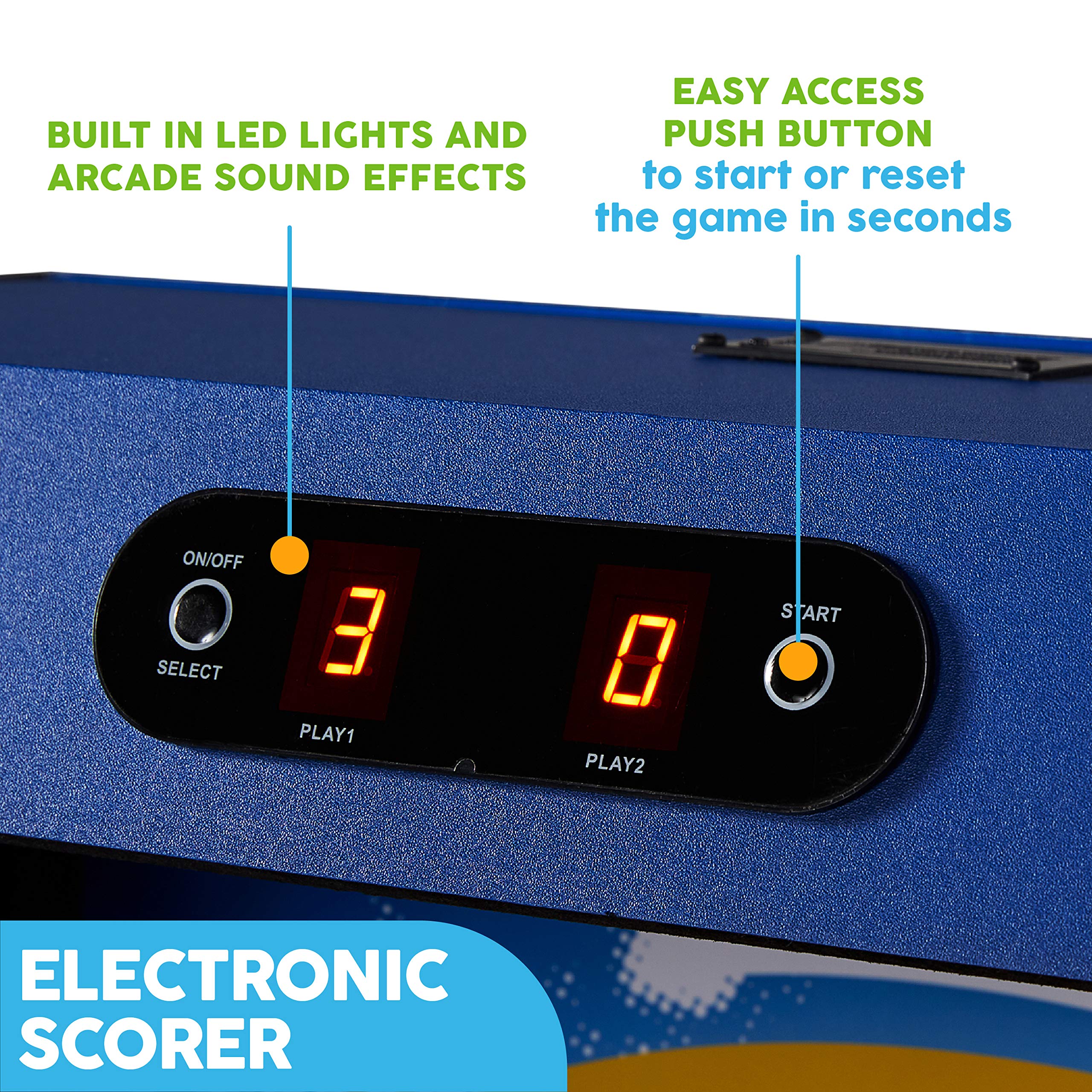 MD Sports Roll & Score Arcade Game, 87" Durable Electronic Scoring with Sound Effects and Game Balls, Perfect for Family Game Rooms