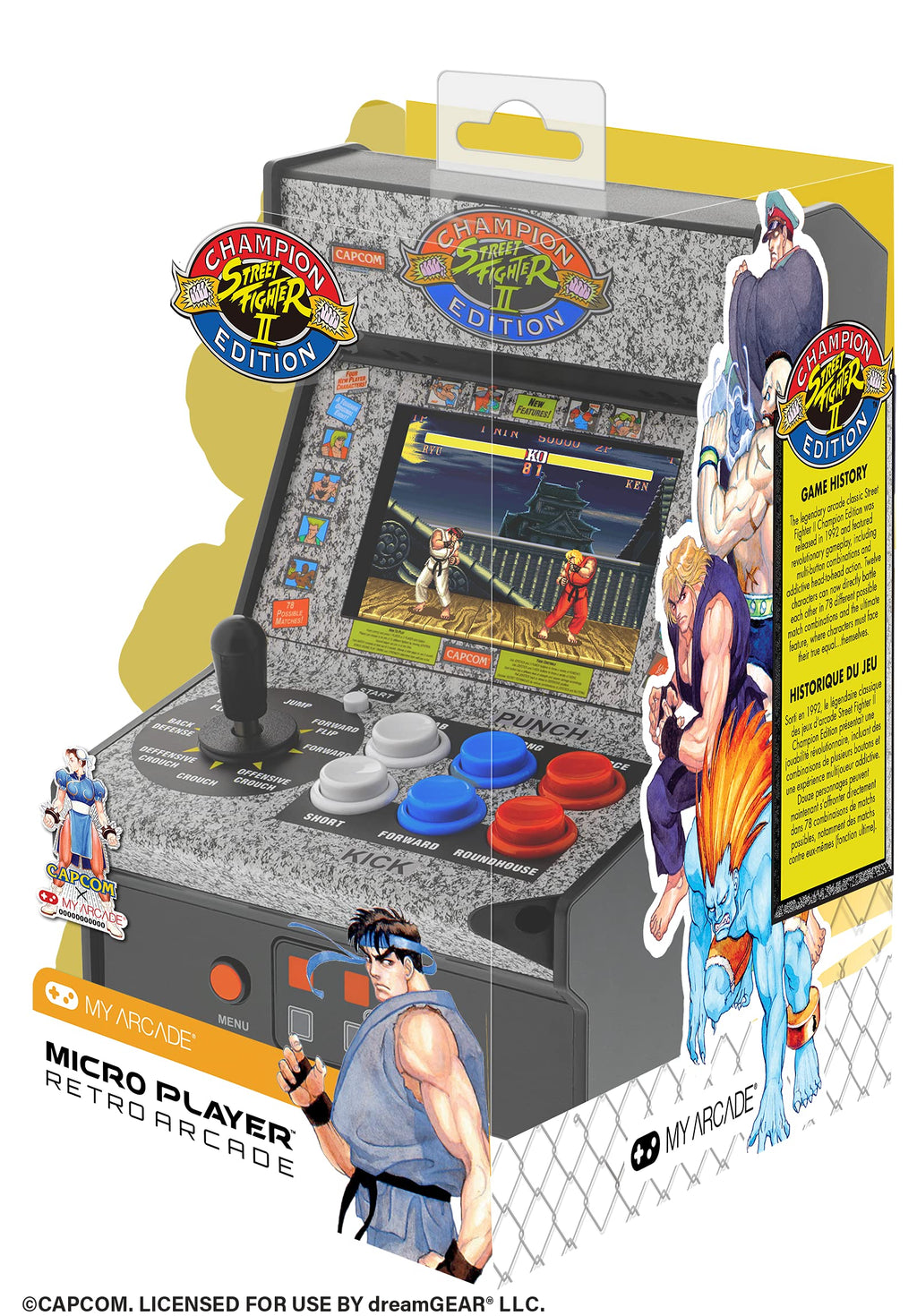 My Arcade Street Fighter 2 Champion Edition Video Game: Mini Arcade Machine, Arcade Version