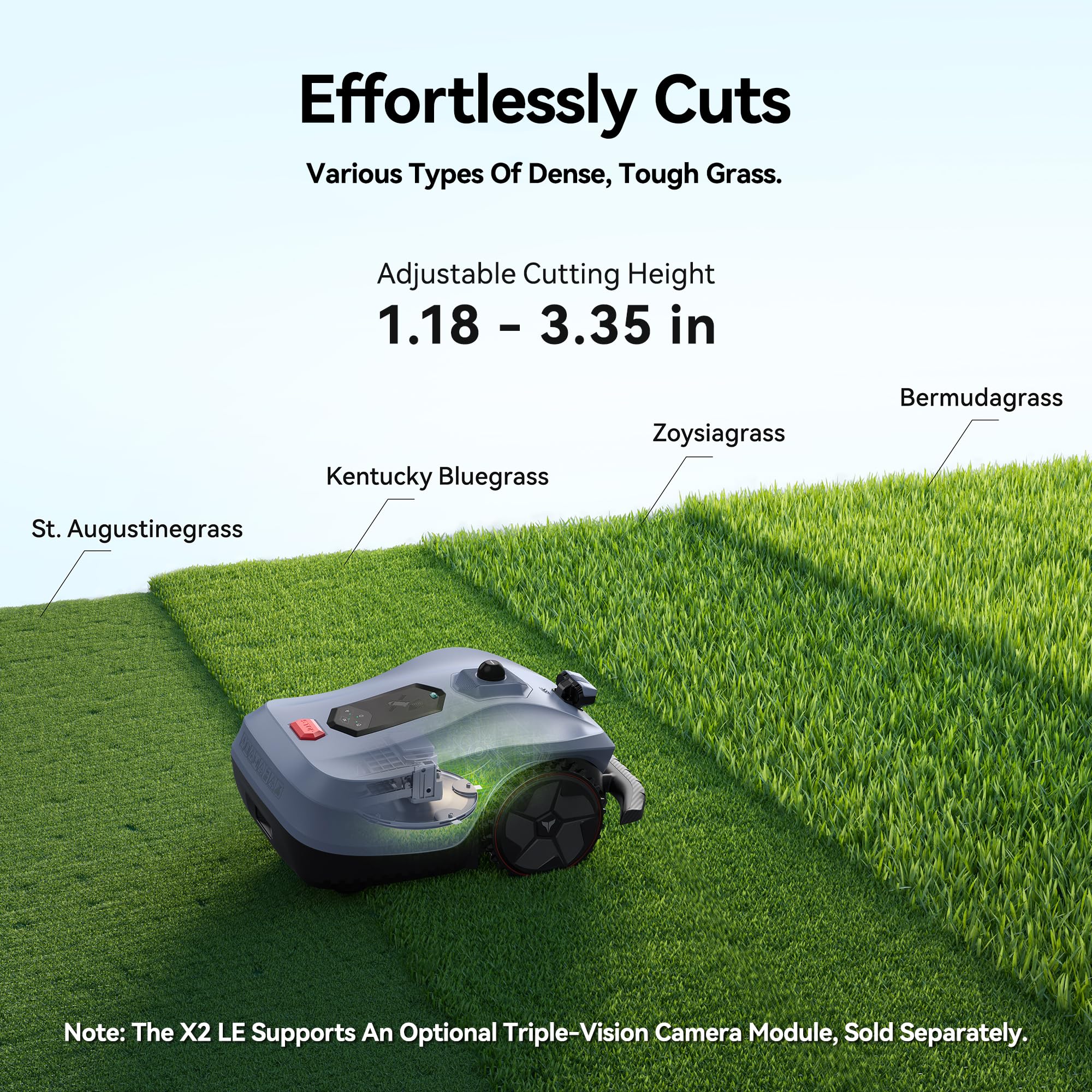 Neomow X SE 3D LiDAR Slam Mapping Robot Lawn Mower Perimeter Wireless for 3/4 Acres AI Vision Obstacle Avoidance with 4G, No RTK Antenna Required, App Control, GPS, IPX5, Anti-Theft, Queit