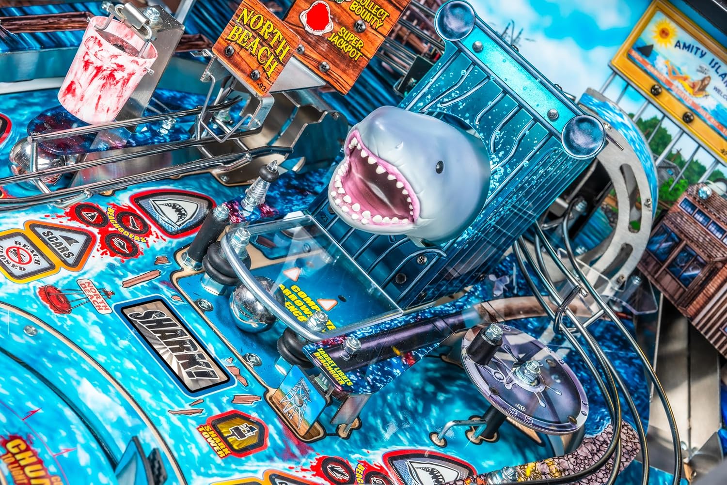 Stern Pinball Jaws with Insider Connected, Pro Edition Arcade Pinball Machine