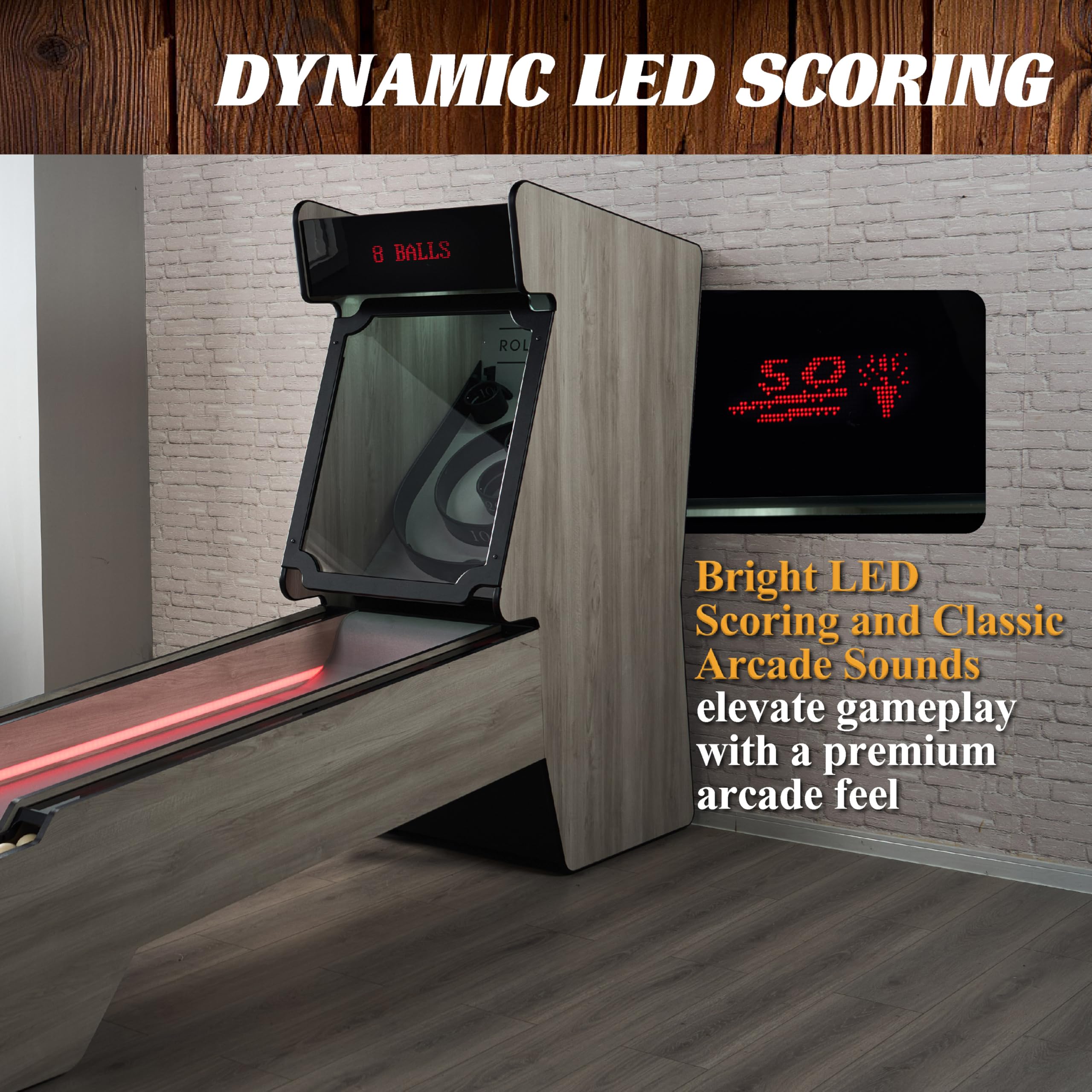 Barrington Roll and Score Multiple Styles Roll & Score Classic Arcade Game Collection, Durable & Stylish Designs with Game Balls, Perfect for Family Game Rooms