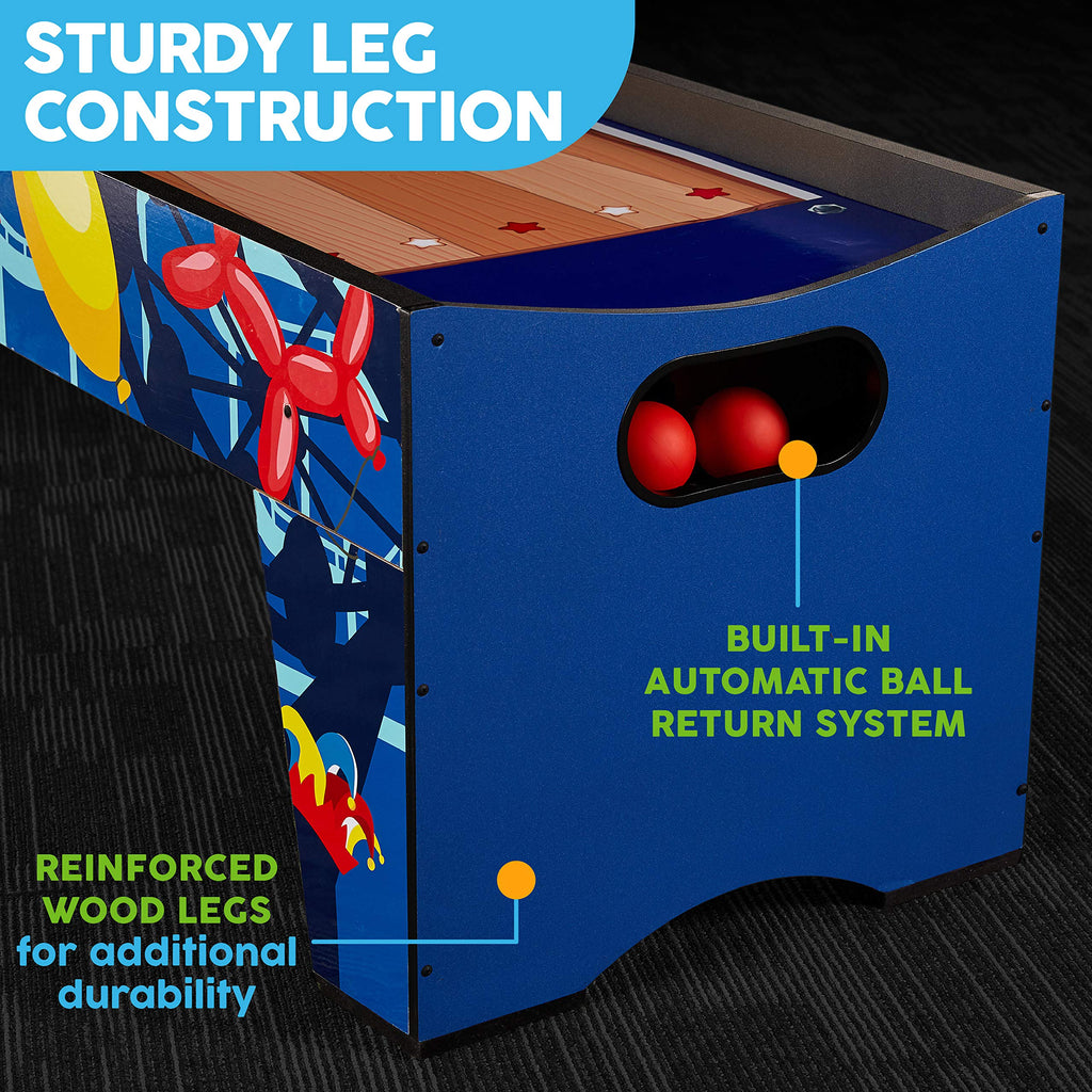 MD Sports Roll & Score Arcade Game, 87" Durable Electronic Scoring with Sound Effects and Game Balls, Perfect for Family Game Rooms